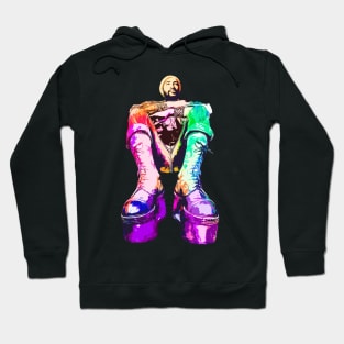 Marvin Gaye Rainbow-Platform Boot Hoodie